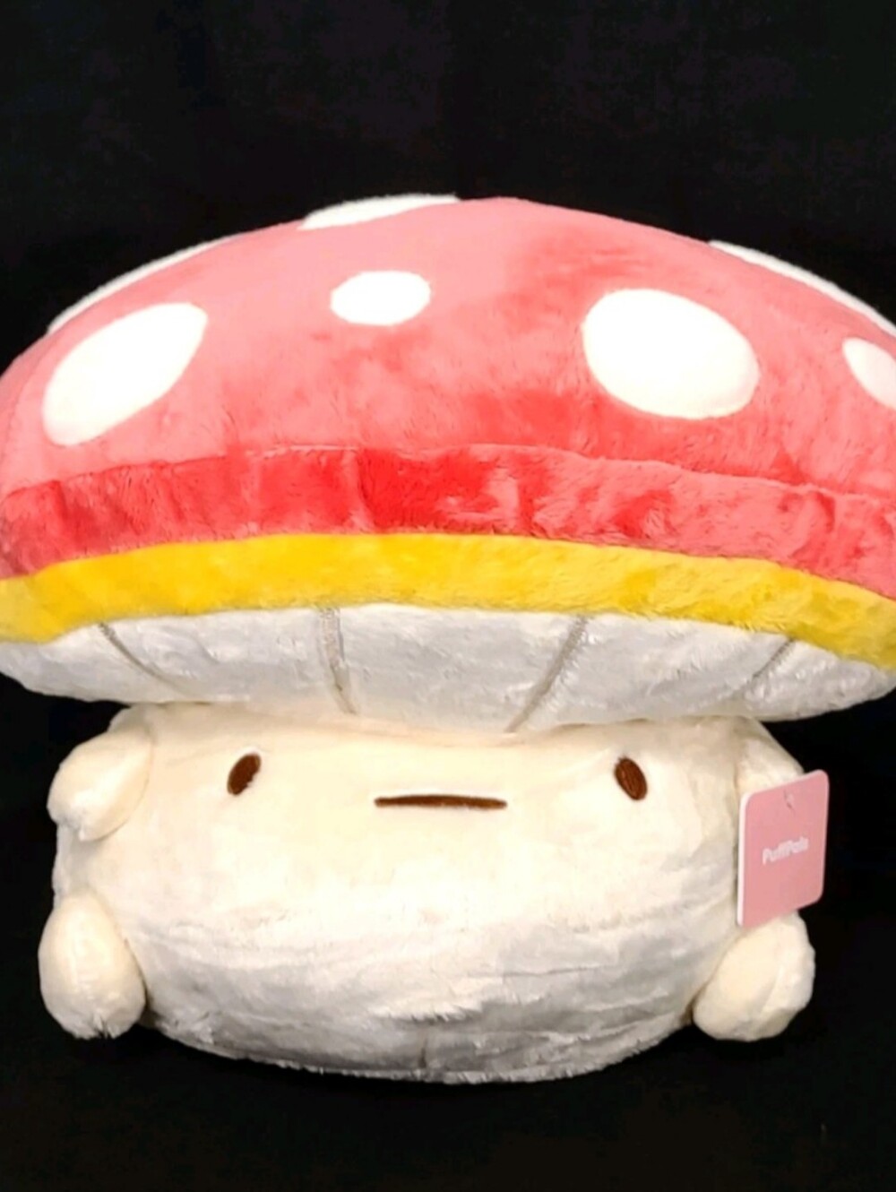 Fluffnest PuffPals Dottie the Red and White Mushroom Large 18" Plush BRAND NEW!!